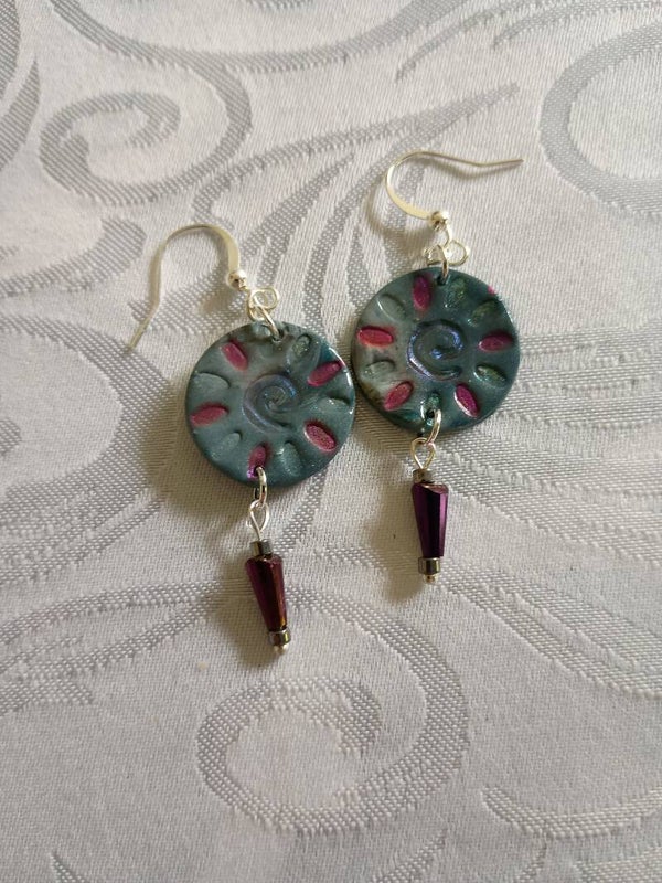 Hand-Textured Artisan Earrings