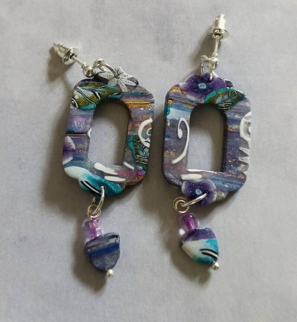 Artisan Floral & Mosaic Collage Dangle Collection (3 Style Options)