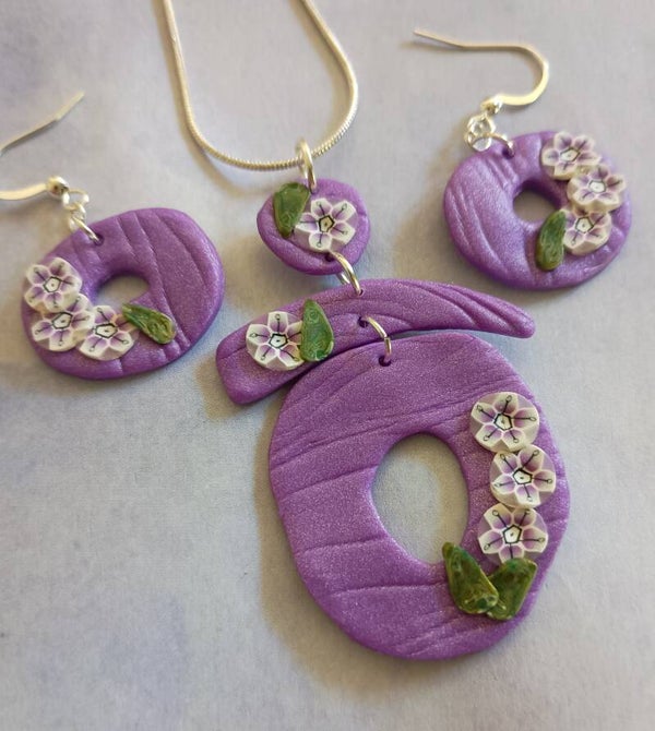 Wisteria Modern Arch Necklace & Earring Set (2 Style Options)