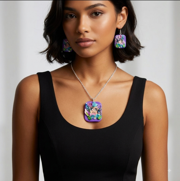 Mystic Garden Goddess Necklace & Earring Set Collection (Multi-Style)