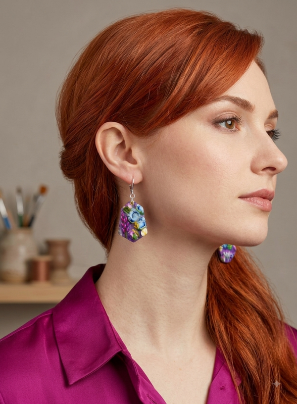 Mystic Garden Tapered Floral Drops (Three Options)