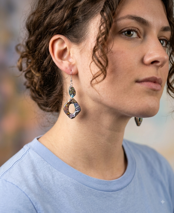 The Celestial Diamond Drop Earrings