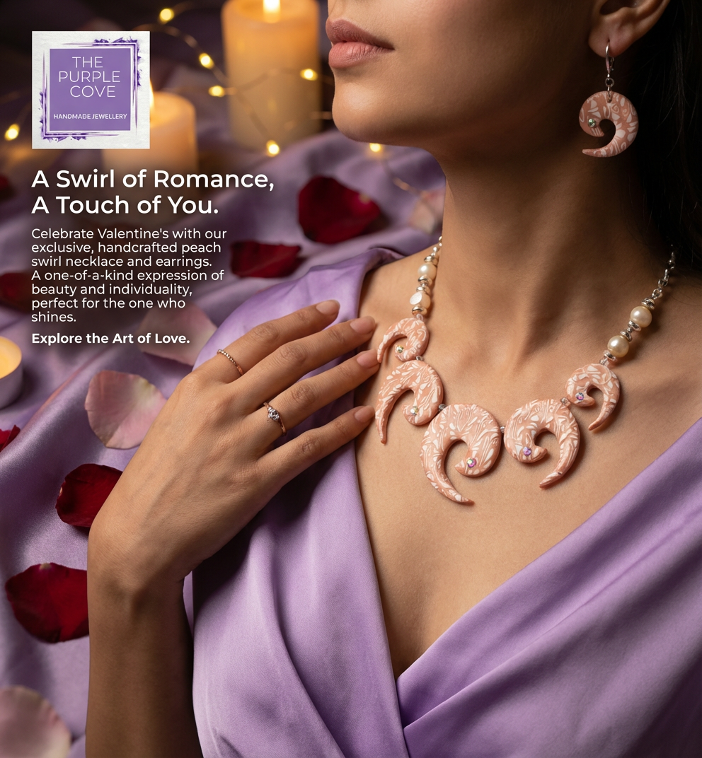 The White Lace Collection: Timeless Elegance 🤍✨The Soft Swirl Statement Necklace set