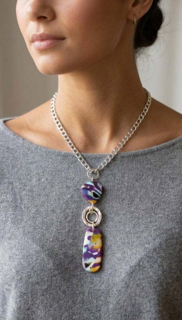 "WHAT IF...?" Interlinked Drop Pendant
