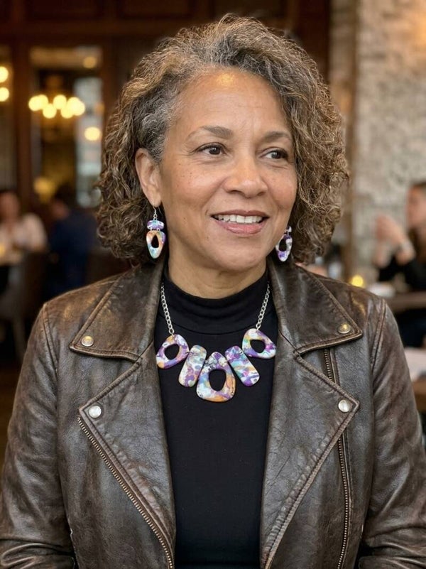 "WHAT IF...?" Open-Link Statement Necklace & Earring Set