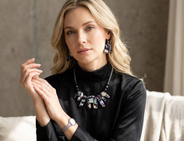 "WHAT IF...?" Graduated Arch Statement Necklace & Earring Set