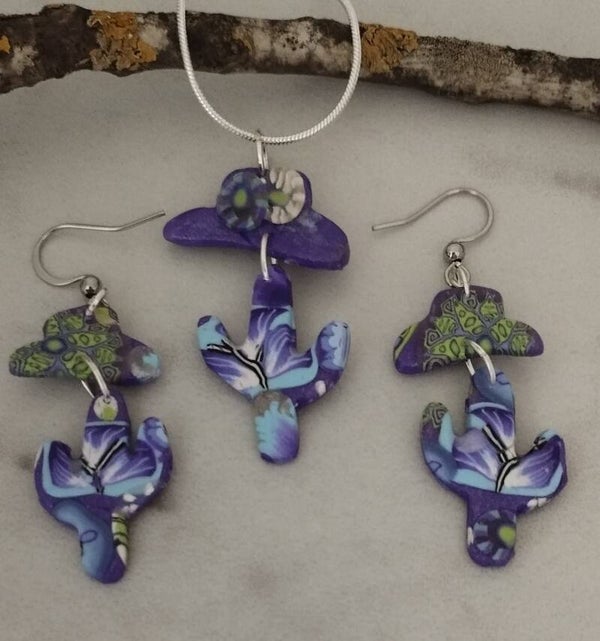Cactus Dreams Necklace and Earring set