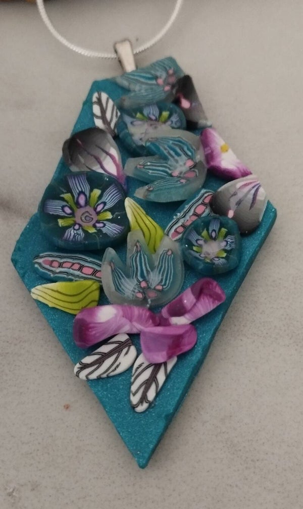 Teal Garden Pendant