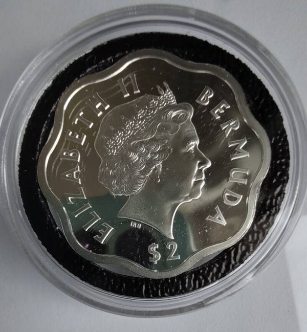 Bermuda 2 Dollar 1999/2000, oud zeilschip