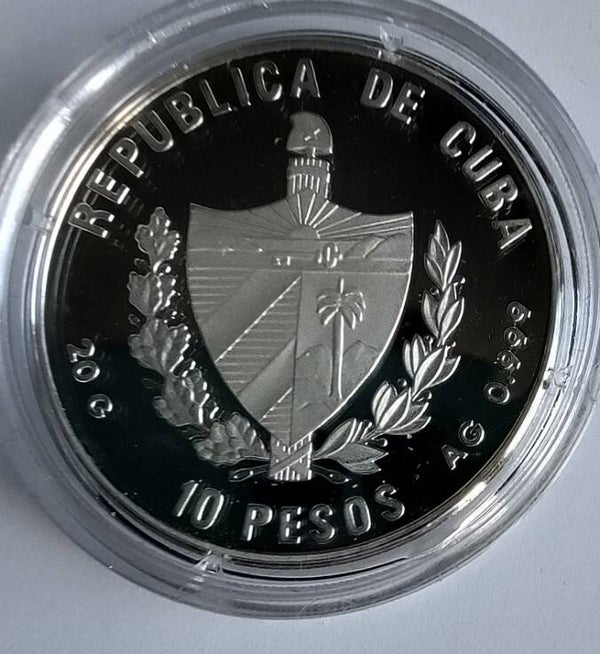 Cuba 10 Pesos 1997 karveel "Nina"