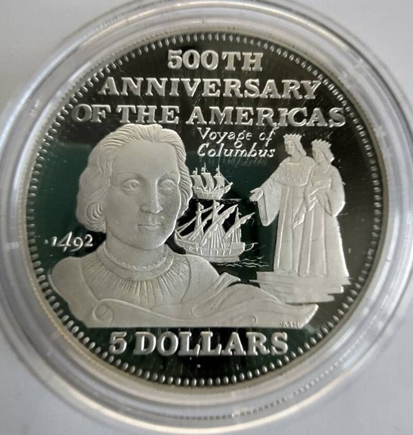 Bahamas 5 Dollar 1999 500th Anniversary of the Americas