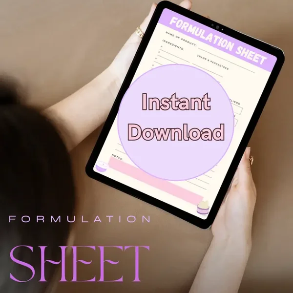 Product Formulation Sheet