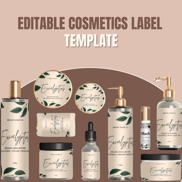 Editable Cosmetics Label