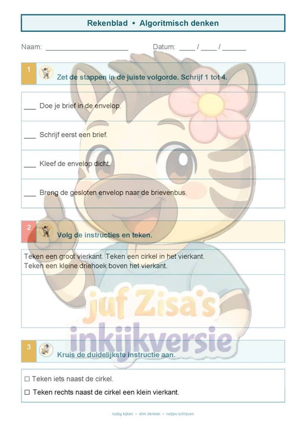 Zisa's Huistaken wiskunde 2de leerjaar – deel 4