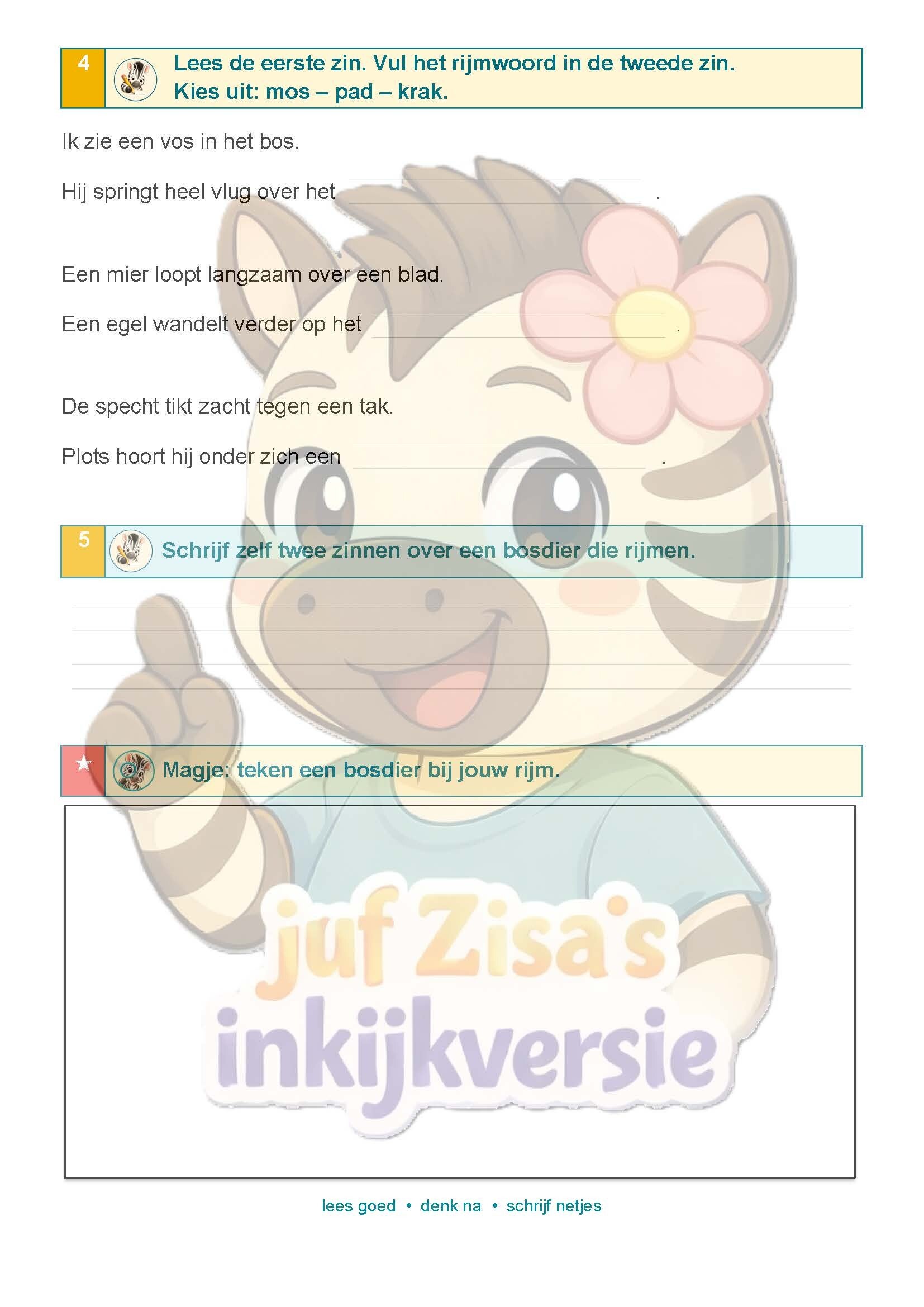 Zisa's Huistaken Taal 2de leerjaar – deel 2