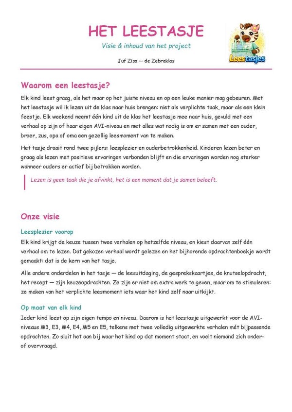 Juf Zisa's Leestasjes-gids
