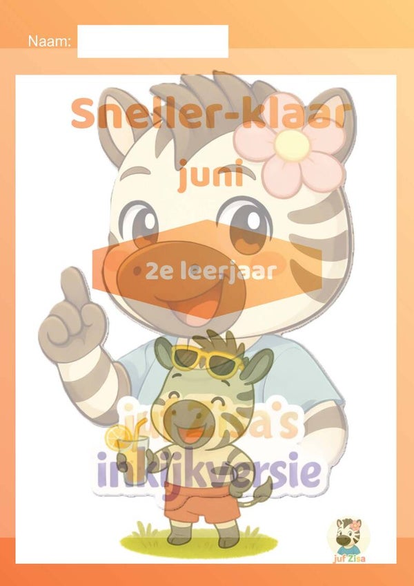 Sneller klaar Juni Ijsberg- 2de leerjaar / groep 4