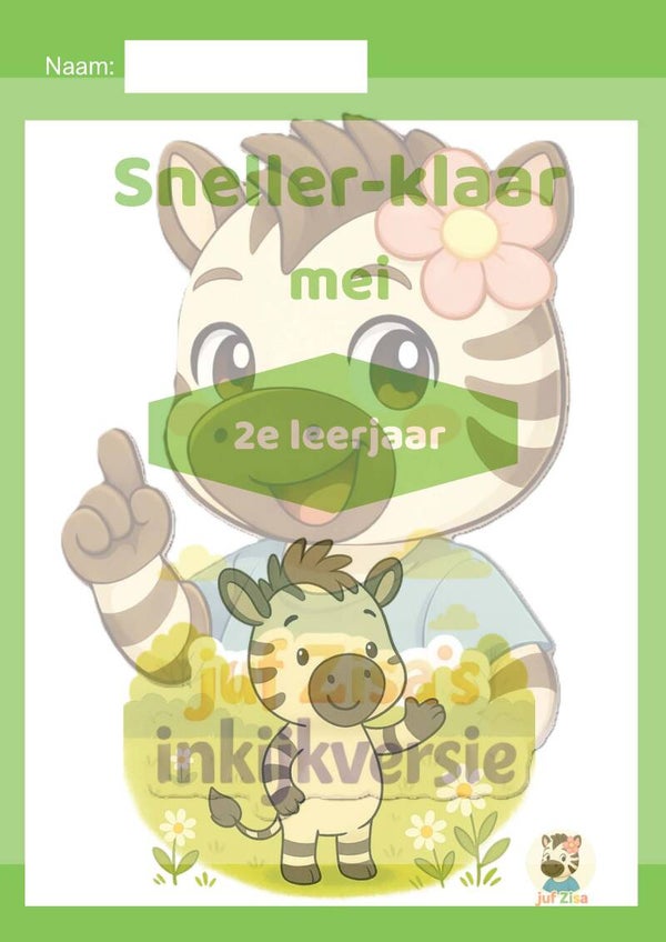 Sneller klaar Mei- 2de leerjaar / groep 4