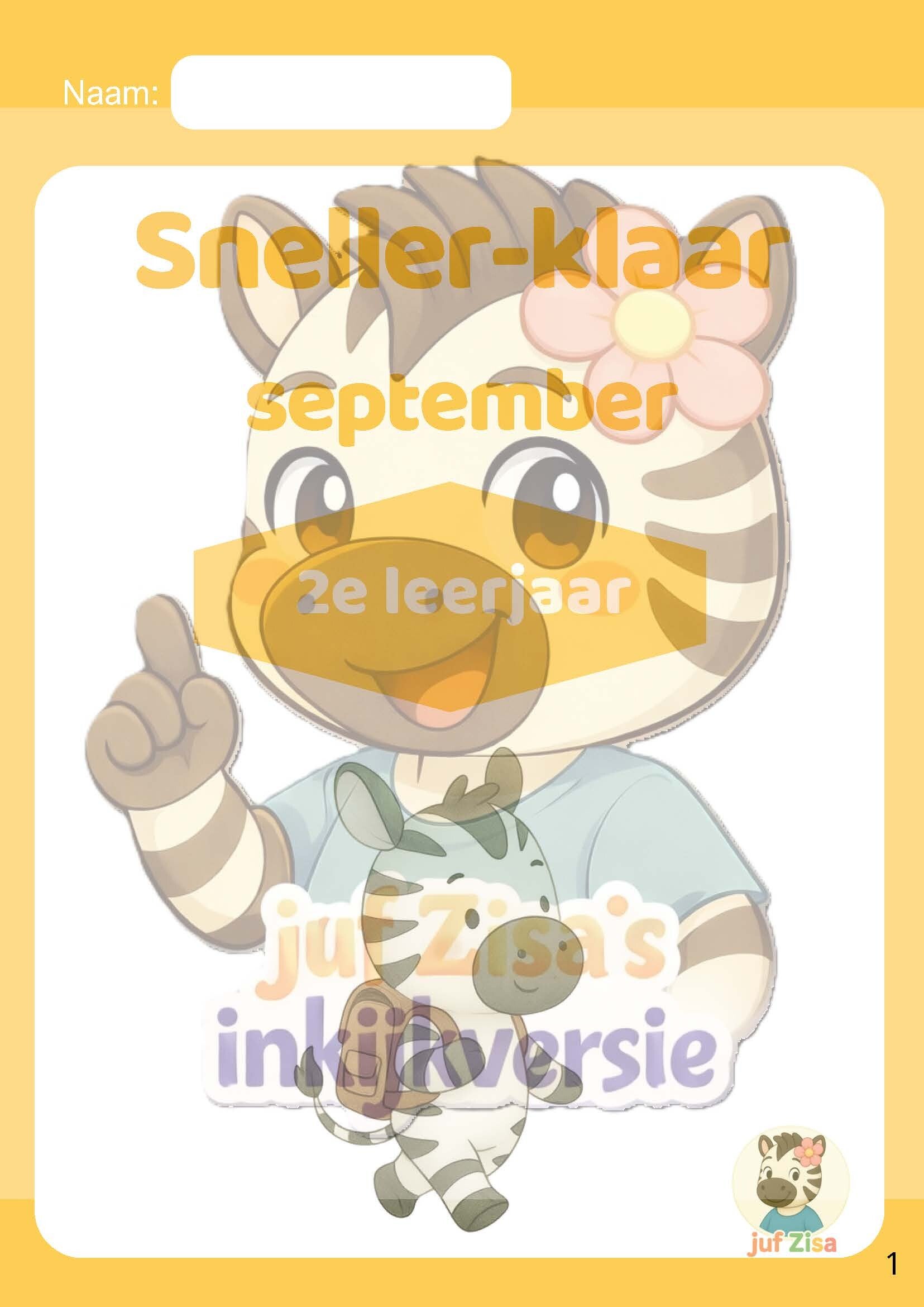 Sneller klaar September - 2de leerjaar / groep 4
