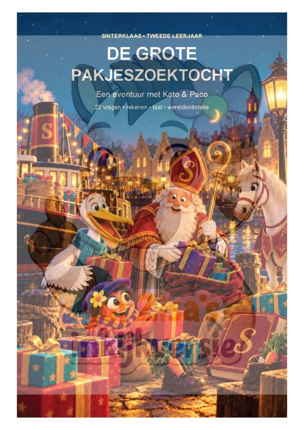 Sinterklaaszoektocht – De grote pakjeszoektocht | Tweede leerjaar - Groep 4