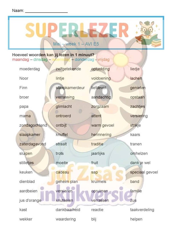 Superlezer Mei - technisch en begrijpend lezen - 3de leerjaar / groep 5