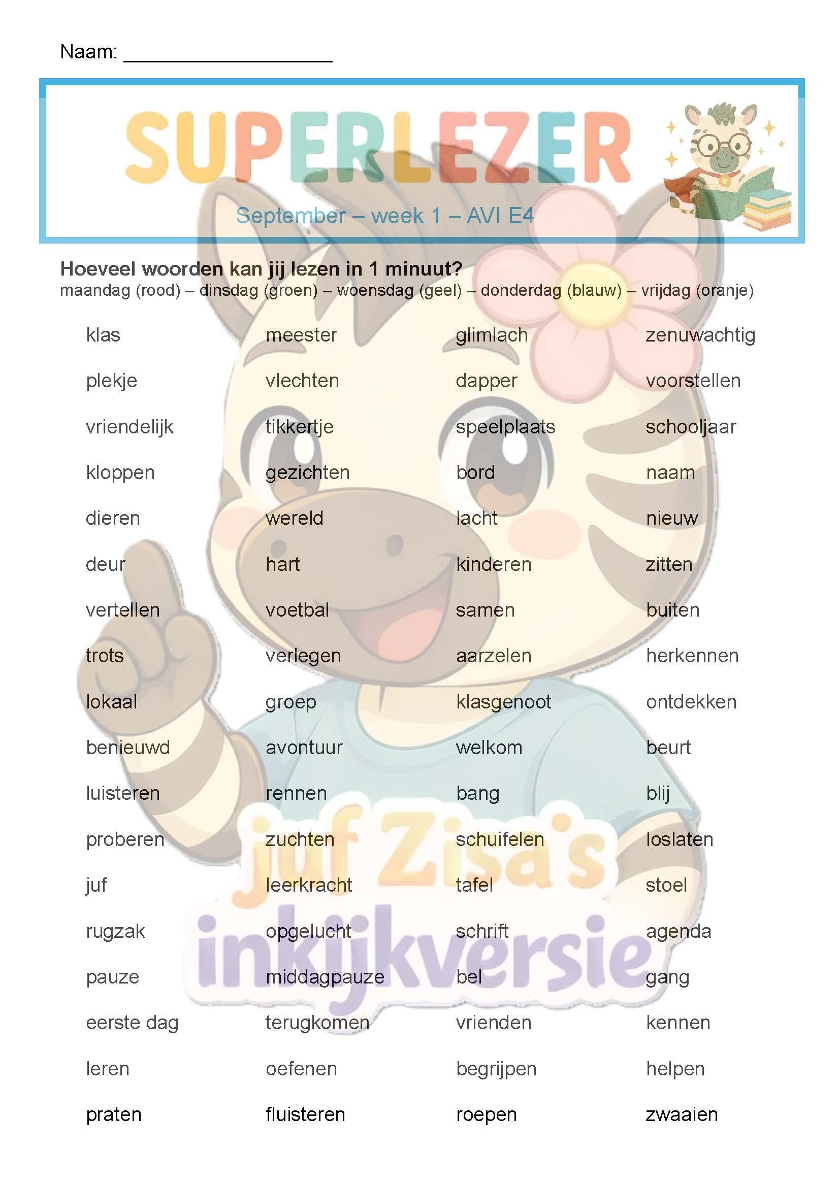 Superlezer September - technisch en begrijpend lezen - 3de leerjaar / groep 5