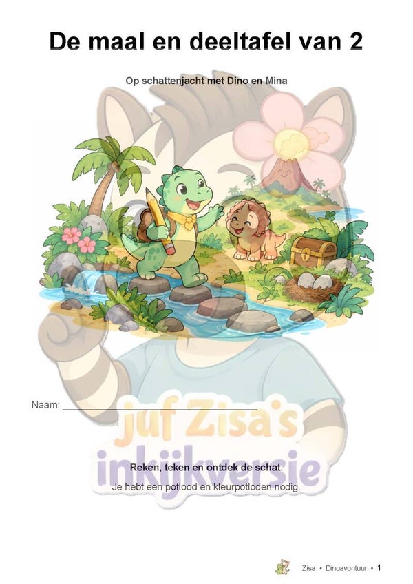 Tafelavontuur van 2 — Op schattenjacht met Dino en Mina