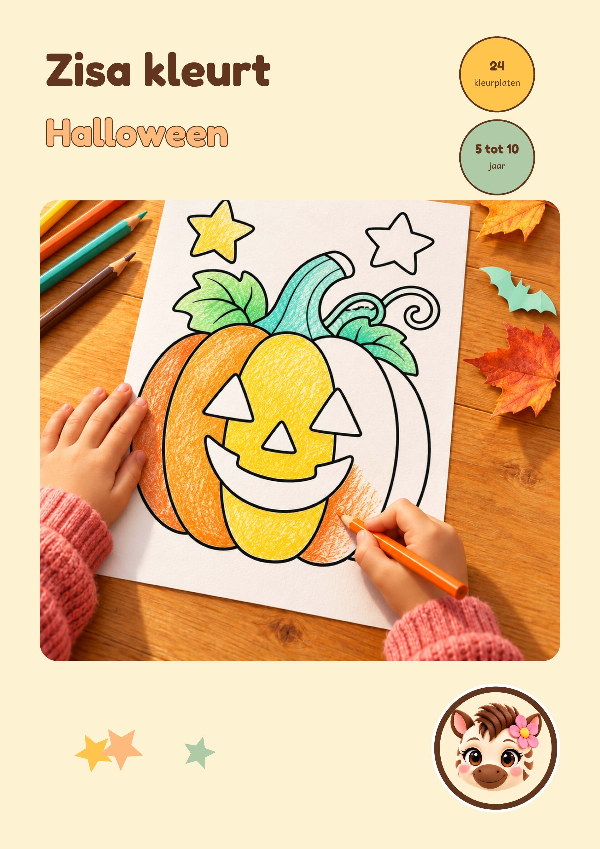 Zisa kleurt...Halloween