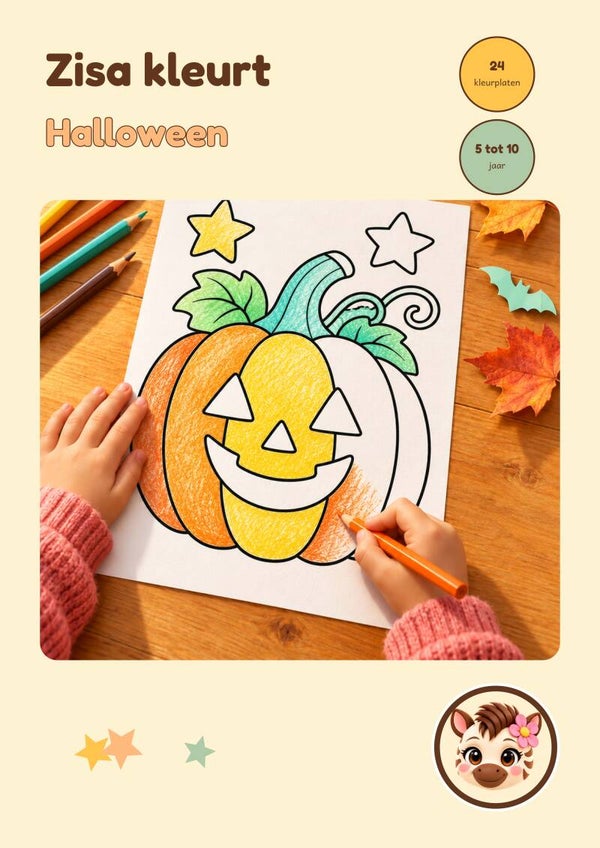 Zisa kleurt...Halloween