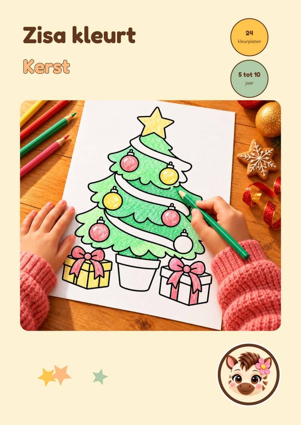 Zisa kleurt...Kerst