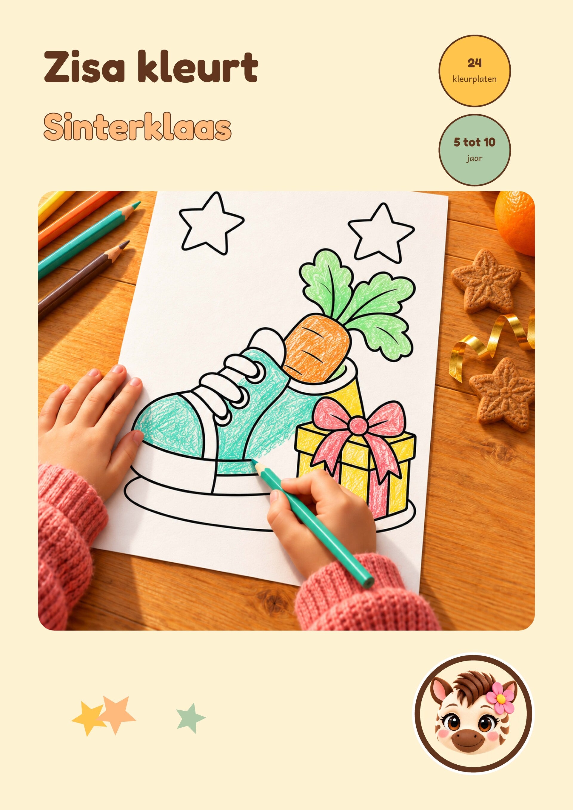 Zisa kleurt...Sinterklaas