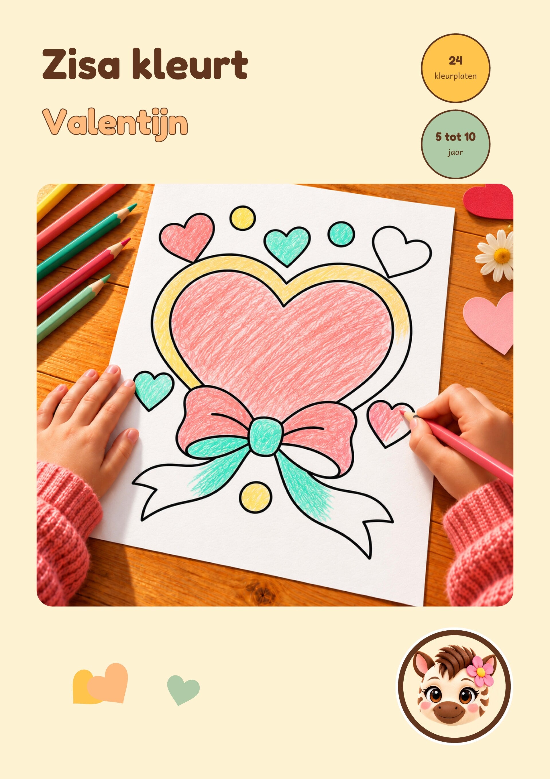 Zisa kleurt...Valentijn