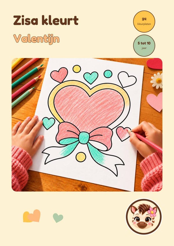 Zisa kleurt...Valentijn
