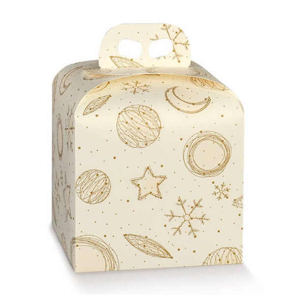 Scatole portapanettone mm 200X200XH180 white universe