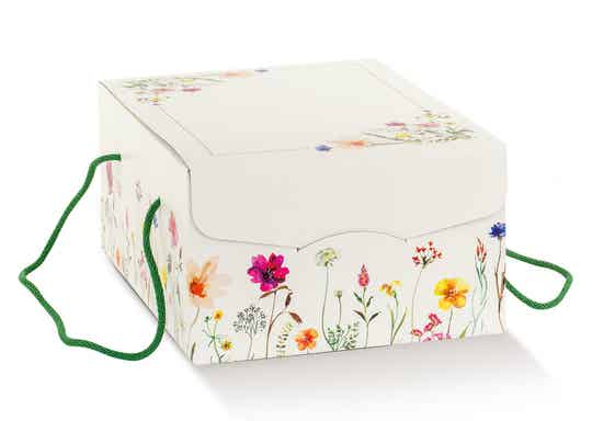 Scatola pasticceria segreto mm 235x335xh140 spring flowers