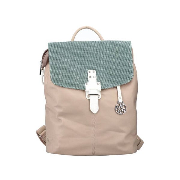 Rieker H1086-60 Damen Rucksack 35 x 11 x 33 cm beige/grün