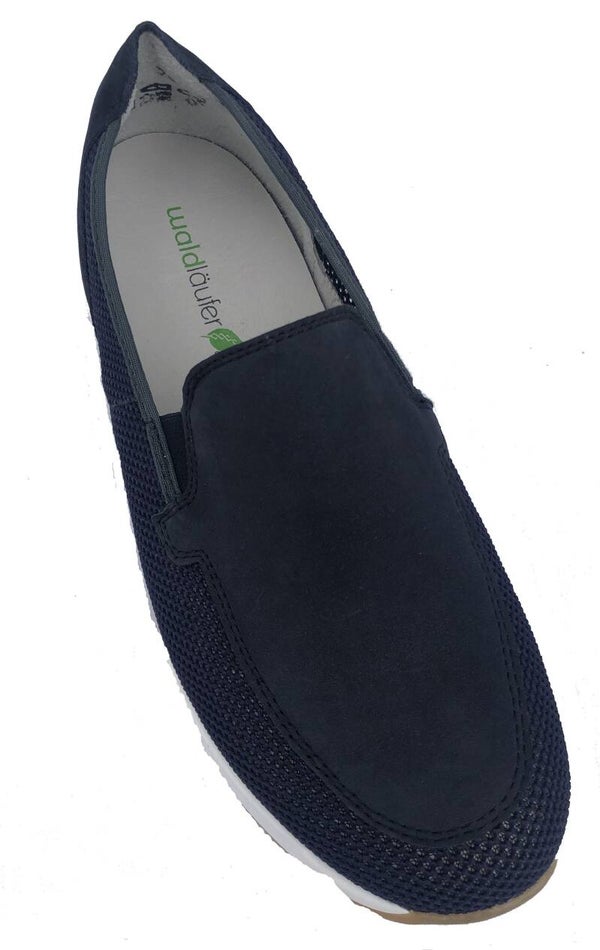 Waldläufer 935501-200-217 H-Agnes Damen Slipper blau