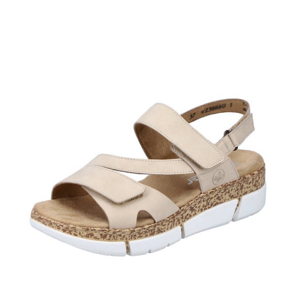 Rieker V2366-60 Damen Sandale beige