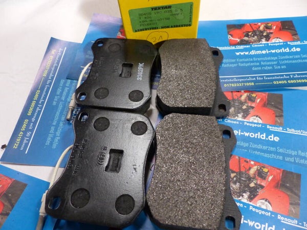 wva20455 Bremsbeläge peugeot