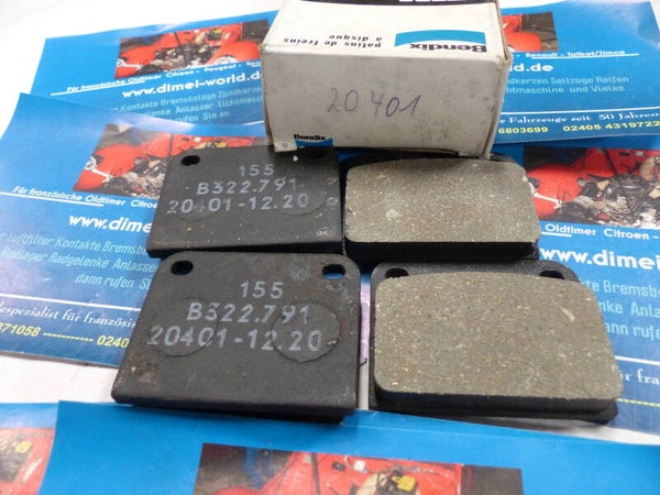 wva20401   Bremsbeläge Saab hin