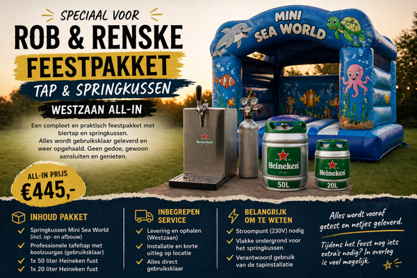 Feestpakket Tap & Springkussen – Westzaan All-in