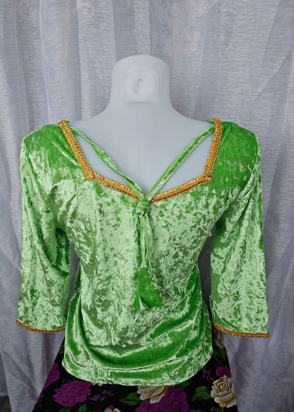 Velour vert fluo