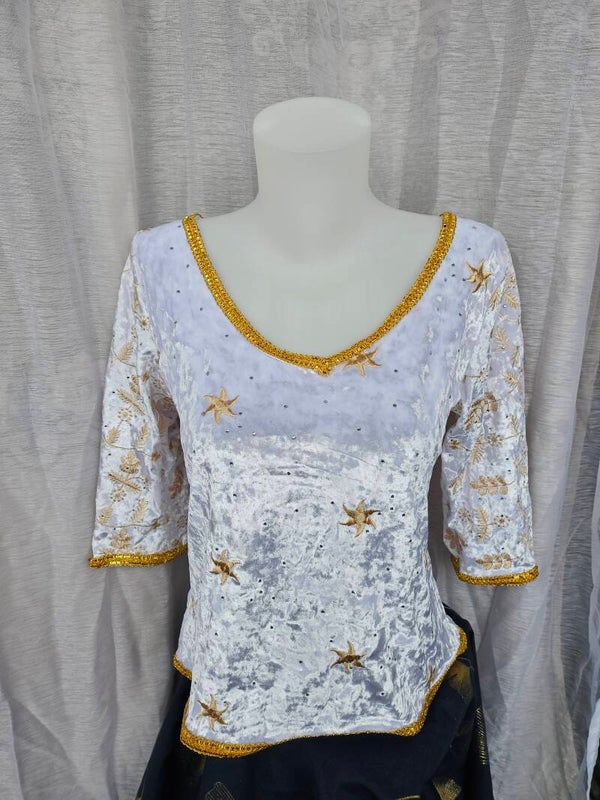 Velour blanc ilang
