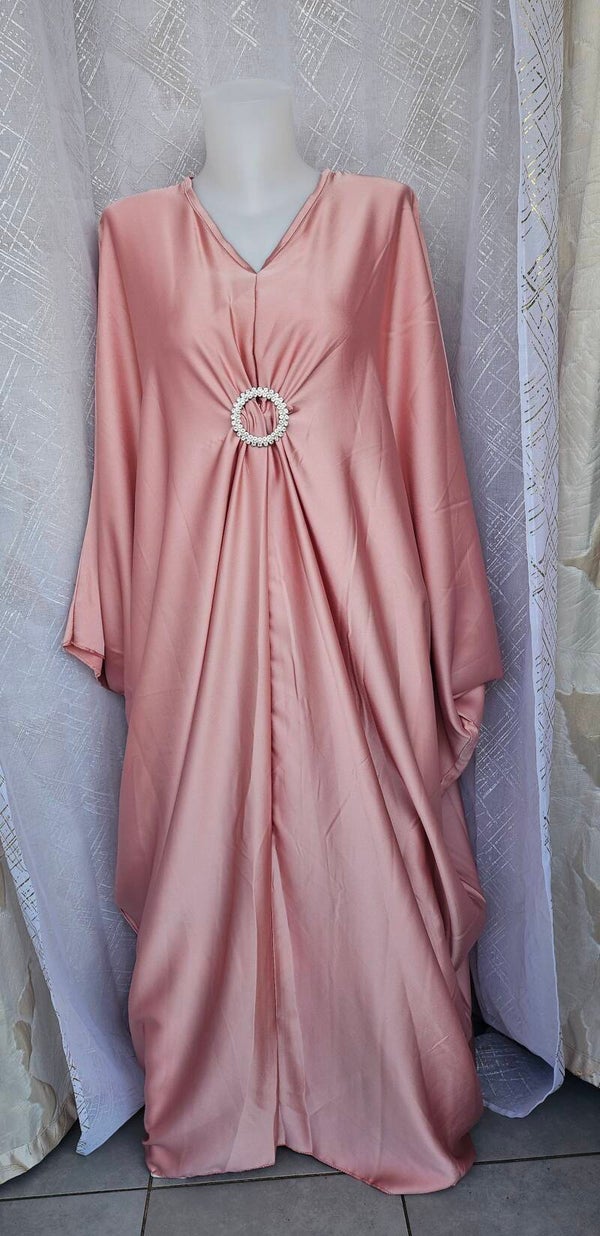 Robe satiné rose