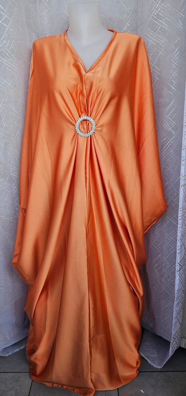 Robe satiné Orange