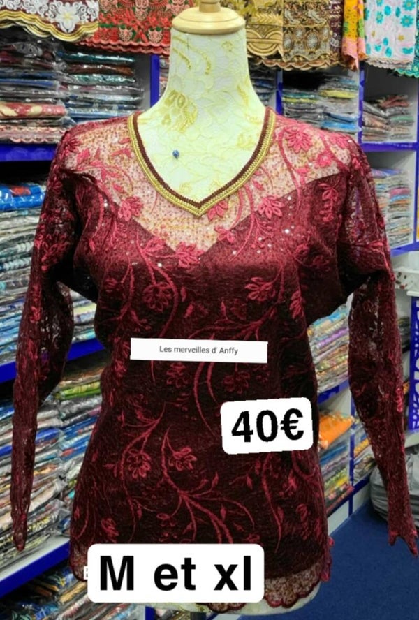 Body dentelle rouge bordeaux