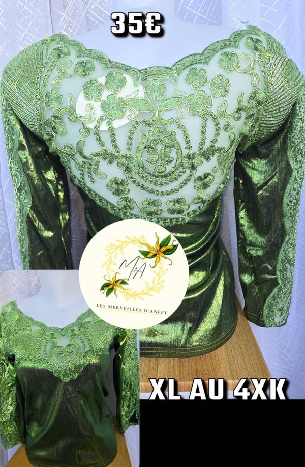 Nouveau Body brillant vert Anis