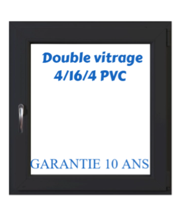 FENETRE 1 VANTAIL GRIS H105CM L80CM