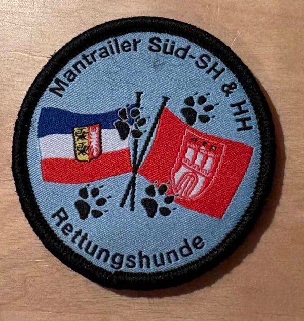 Patch Mantrailer Süd SH/HH Mittel 8x8 cm