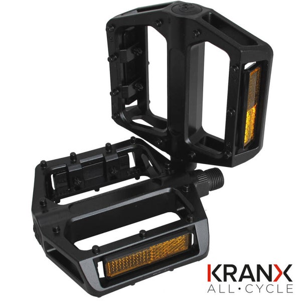 KranX All Trail Polymer Bearing Alloy Platform Pedals 9/16